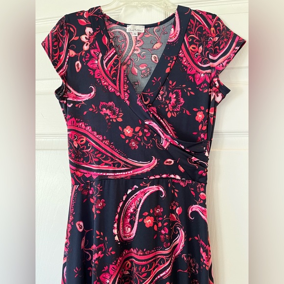 OLIVIA MATTHEWS Maxi Faux Wrap Dress - Picture 3 of 4